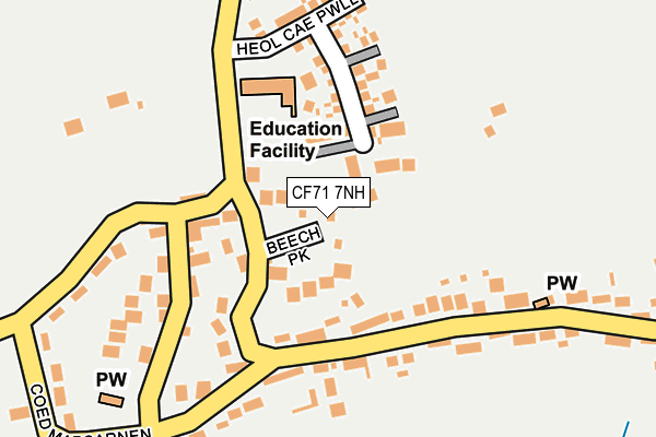 CF71 7NH map - OS OpenMap – Local (Ordnance Survey)