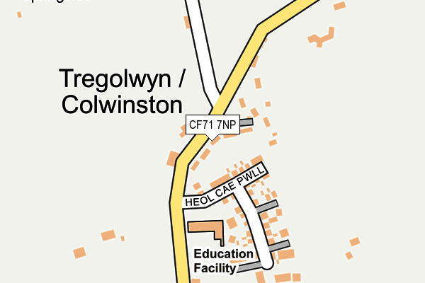 CF71 7NP map - OS OpenMap – Local (Ordnance Survey)