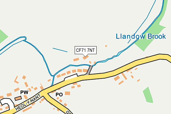 CF71 7NT map - OS OpenMap – Local (Ordnance Survey)