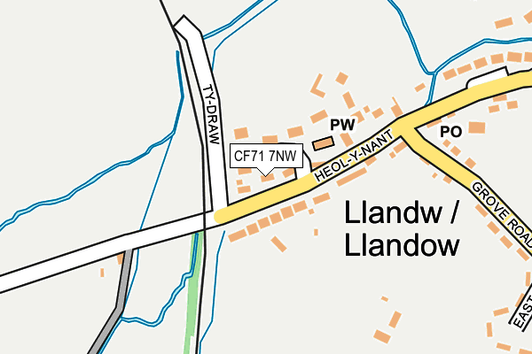 CF71 7NW map - OS OpenMap – Local (Ordnance Survey)