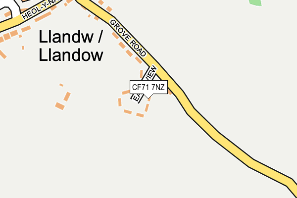 CF71 7NZ map - OS OpenMap – Local (Ordnance Survey)