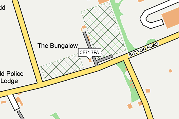 CF71 7PA map - OS OpenMap – Local (Ordnance Survey)