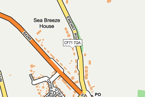 CF71 7QA map - OS OpenMap – Local (Ordnance Survey)