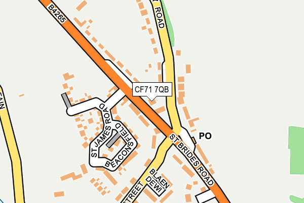 CF71 7QB map - OS OpenMap – Local (Ordnance Survey)