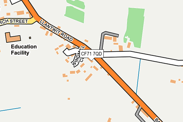 CF71 7QD map - OS OpenMap – Local (Ordnance Survey)