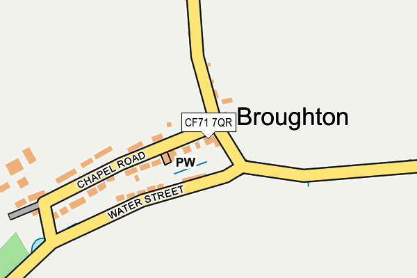 CF71 7QR map - OS OpenMap – Local (Ordnance Survey)