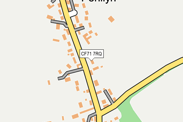 CF71 7RQ map - OS OpenMap – Local (Ordnance Survey)