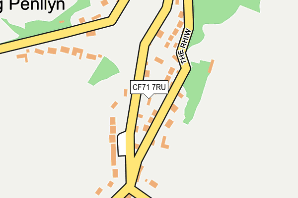 CF71 7RU map - OS OpenMap – Local (Ordnance Survey)