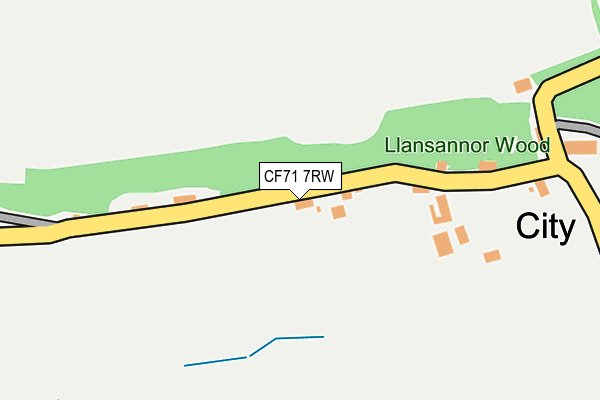 CF71 7RW map - OS OpenMap – Local (Ordnance Survey)