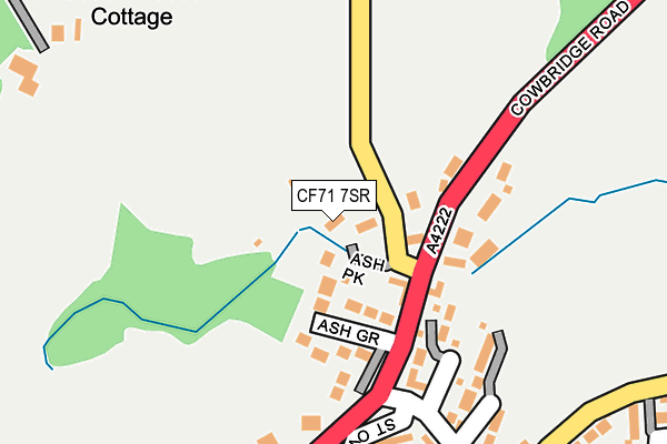 CF71 7SR map - OS OpenMap – Local (Ordnance Survey)