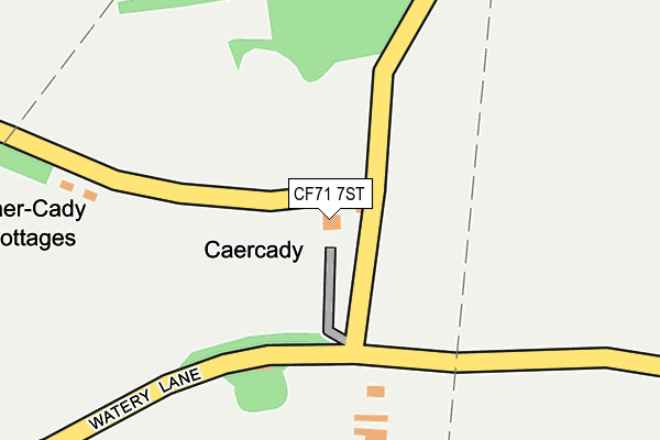 CF71 7ST map - OS OpenMap – Local (Ordnance Survey)