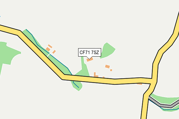 CF71 7SZ map - OS OpenMap – Local (Ordnance Survey)