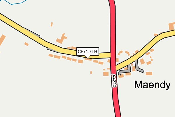 CF71 7TH map - OS OpenMap – Local (Ordnance Survey)