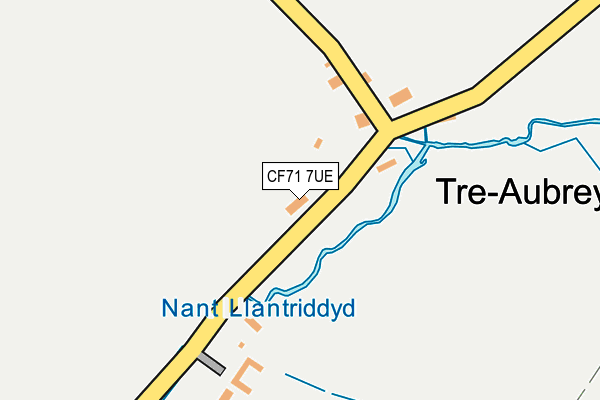 CF71 7UE map - OS OpenMap – Local (Ordnance Survey)