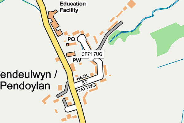 CF71 7UG map - OS OpenMap – Local (Ordnance Survey)