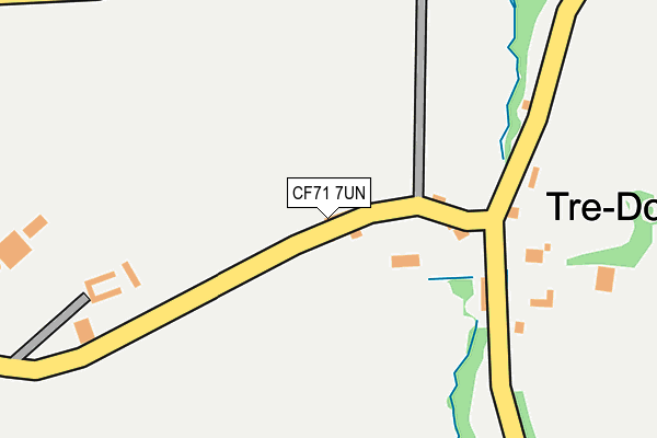CF71 7UN map - OS OpenMap – Local (Ordnance Survey)