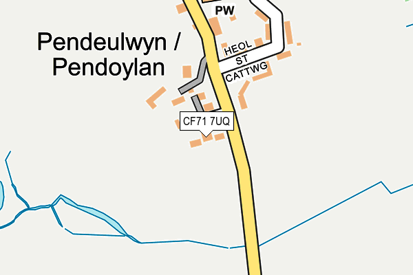 CF71 7UQ map - OS OpenMap – Local (Ordnance Survey)