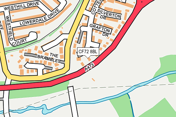 CF72 8BL map - OS OpenMap – Local (Ordnance Survey)