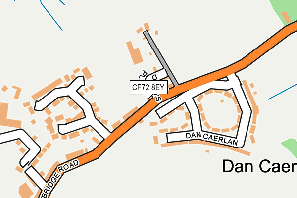 CF72 8EY map - OS OpenMap – Local (Ordnance Survey)