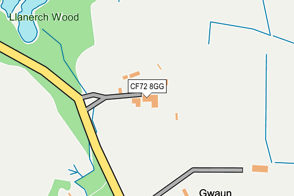 CF72 8GG map - OS OpenMap – Local (Ordnance Survey)