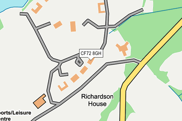 CF72 8GH map - OS OpenMap – Local (Ordnance Survey)