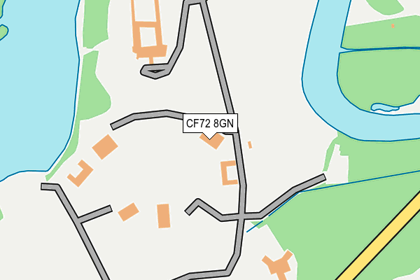 CF72 8GN map - OS OpenMap – Local (Ordnance Survey)
