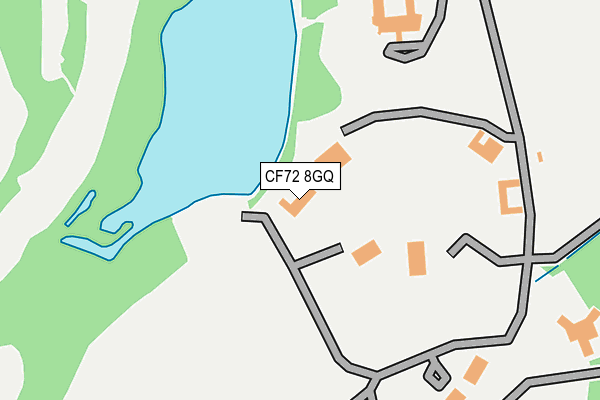 CF72 8GQ map - OS OpenMap – Local (Ordnance Survey)