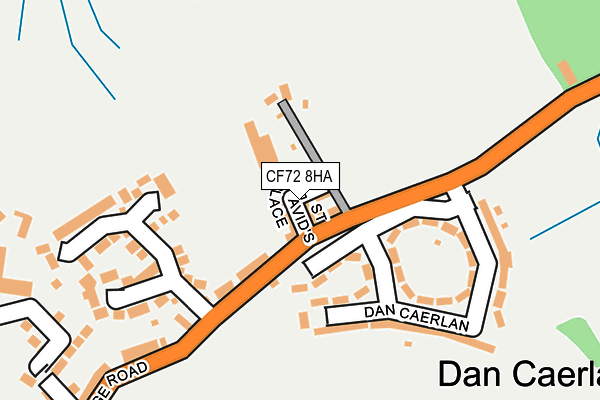 CF72 8HA map - OS OpenMap – Local (Ordnance Survey)