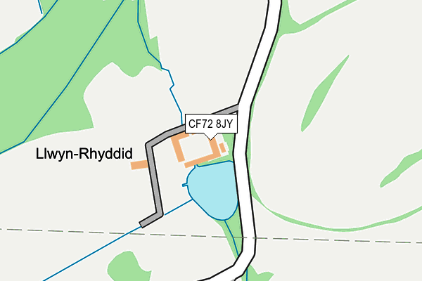 CF72 8JY map - OS OpenMap – Local (Ordnance Survey)