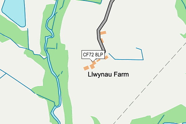 CF72 8LP map - OS OpenMap – Local (Ordnance Survey)