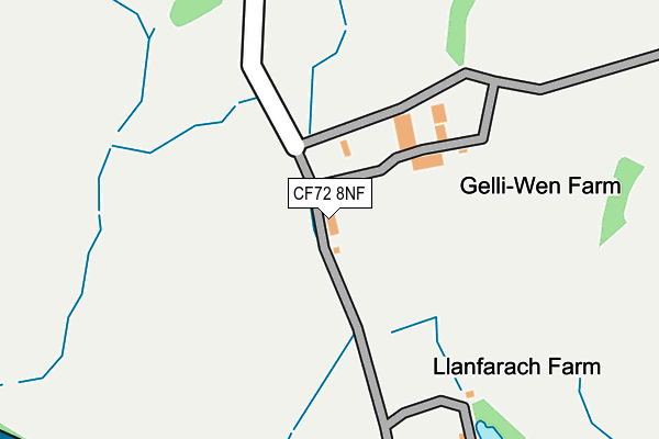 CF72 8NF map - OS OpenMap – Local (Ordnance Survey)