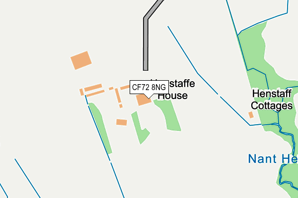 CF72 8NG map - OS OpenMap – Local (Ordnance Survey)