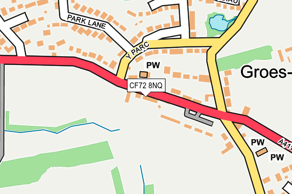 CF72 8NQ map - OS OpenMap – Local (Ordnance Survey)