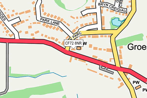 CF72 8NR map - OS OpenMap – Local (Ordnance Survey)