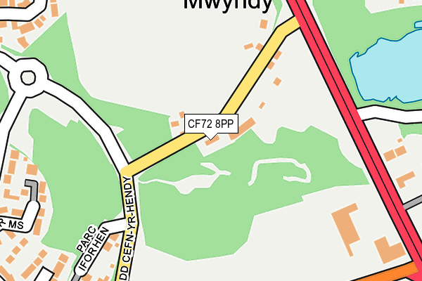 CF72 8PP map - OS OpenMap – Local (Ordnance Survey)