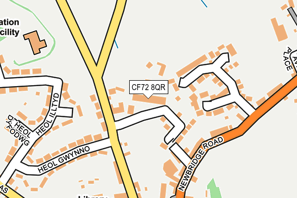 CF72 8QR map - OS OpenMap – Local (Ordnance Survey)