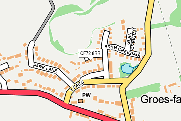 CF72 8RR map - OS OpenMap – Local (Ordnance Survey)