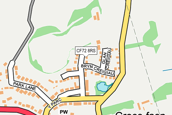 CF72 8RS map - OS OpenMap – Local (Ordnance Survey)