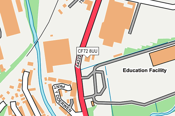 CF72 8UU map - OS OpenMap – Local (Ordnance Survey)