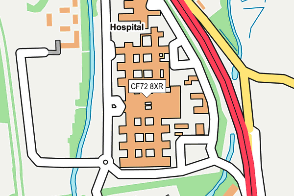 CF72 8XR map - OS OpenMap – Local (Ordnance Survey)
