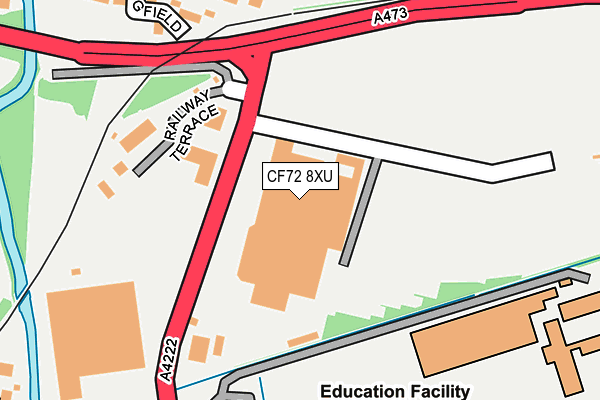 CF72 8XU map - OS OpenMap – Local (Ordnance Survey)