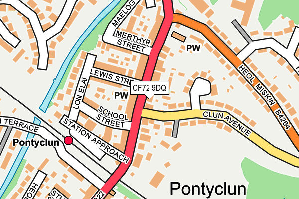 Map of RIVERBANK PONTYCLUN LIMITED at local scale