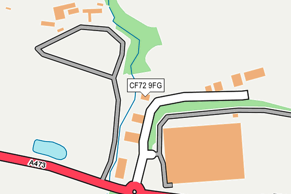 CF72 9FG map - OS OpenMap – Local (Ordnance Survey)
