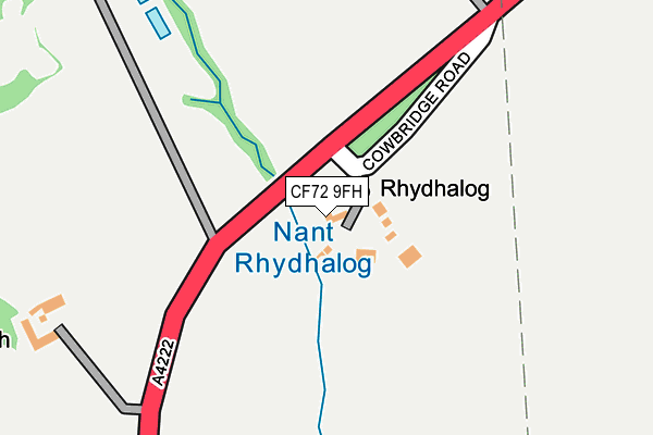 CF72 9FH map - OS OpenMap – Local (Ordnance Survey)