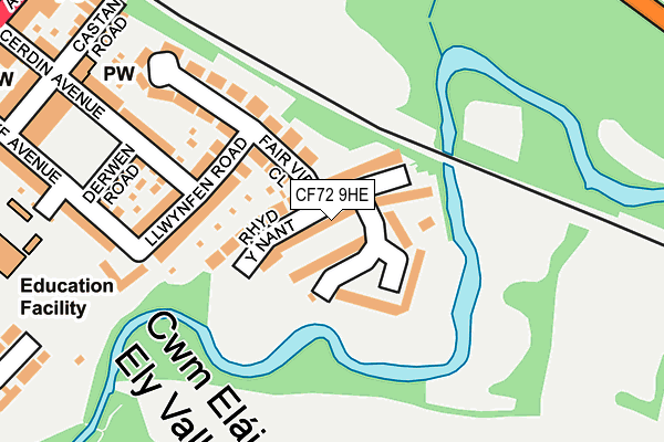 Map of HANNAH TERRY LTD at local scale