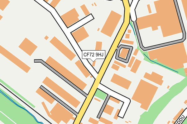 CF72 9HJ map - OS OpenMap – Local (Ordnance Survey)