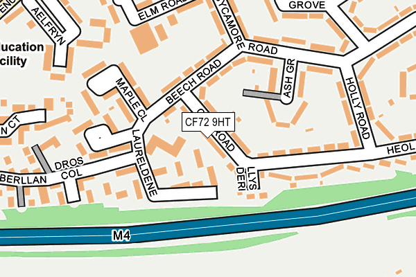 CF72 9HT map - OS OpenMap – Local (Ordnance Survey)