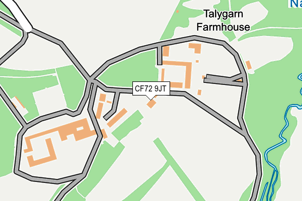 CF72 9JT map - OS OpenMap – Local (Ordnance Survey)