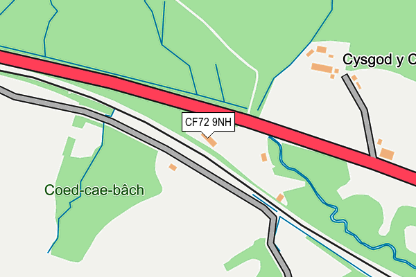 CF72 9NH map - OS OpenMap – Local (Ordnance Survey)