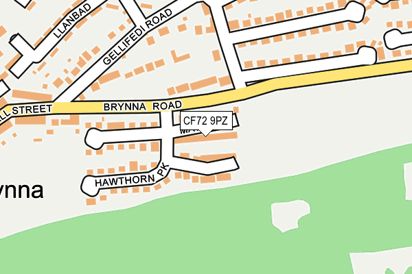 Map of GLAMORGAN WASHING LIMITED at local scale